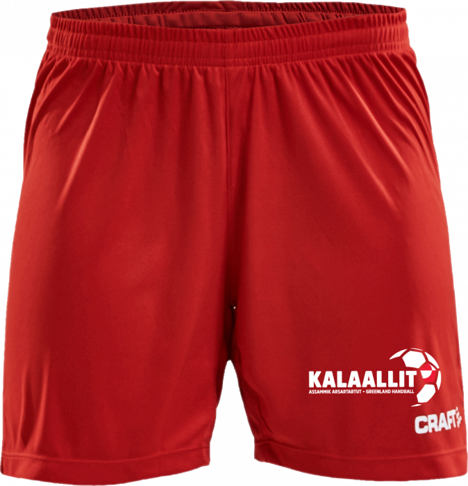 Craft - Taak Match Shorts W - Rood & wit