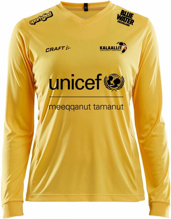 Craft - Squad Jersey Solid Ls Woman - Giallo