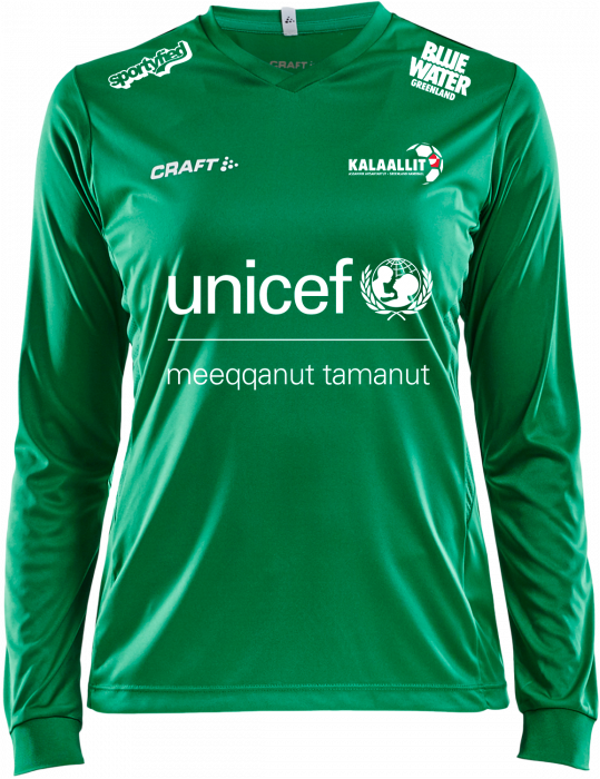 Craft - Squad Jersey Solid Ls Woman - Verde
