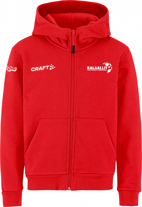 Craft - Taak Full-Zip Hoodie Jr - Rood