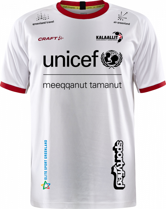 Craft - Taak Match Jersey Jr - Womens Wc 2023 - White & red